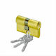 Cisa Lock Cylinder Security 80mm (35-45) with 3 Keys Gold