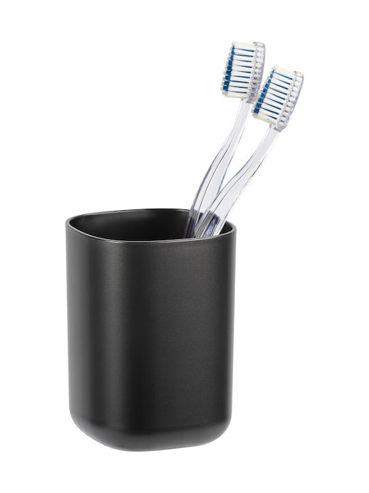 Wenko Davos Plastic Cup Holder Countertop Black