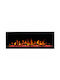 Hitense LUXURIUS-S500 Wandmontiert Elektrischer Kamin 1600W 127.5x45cm Schwarz
