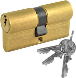 Cisa Lock Cylinder Security 90mm (45-45) with 3 Keys Gold