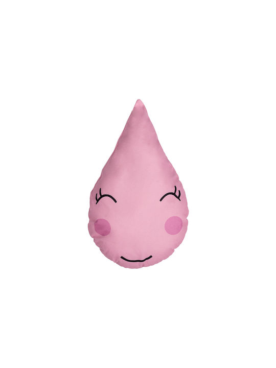 Mother Baby Διακοσμητικό Μαξιλάρι Κούνιας Drop Ροζ 25x40cm