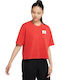 Women's Crop T-shirt Red