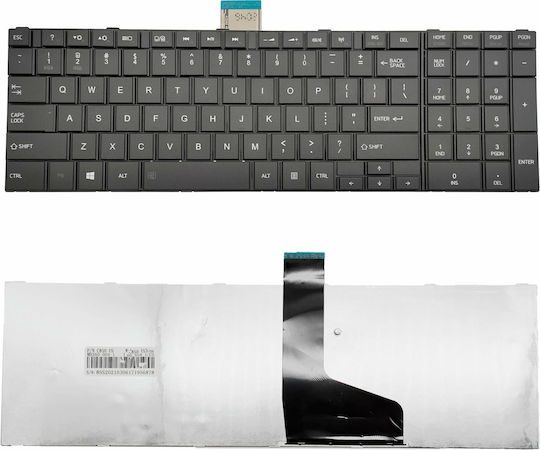 Tastatură Laptop Pentru Satellite C850 C870D C855 Fără Cadru Și Dispunere Engleză (SUA) În Culoare Neagră