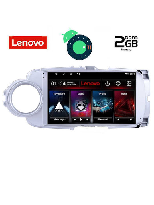 Lenovo LVB 4737_GPS Ηχοσύστημα Αυτοκινήτου για Toyota Yaris 2011-2020 (Bluetooth/USB/WiFi/GPS) με Οθόνη Αφής 9"