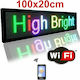 Rolling LED Signs One - Sided Waterproof 100x20cm RGB