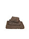 Le Blanc Bath Towel Set 3pcs Combed 600gr Brown Weight 600gr/m²