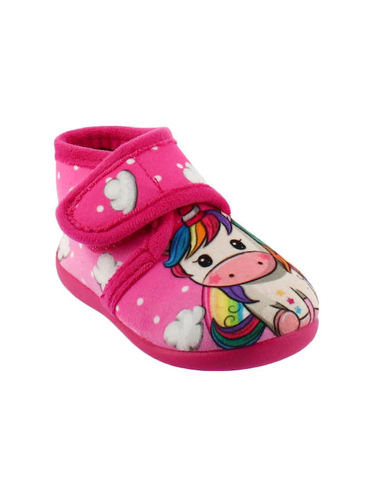 IQ Shoes Kids Slipper Closed-Toe Fuchsia