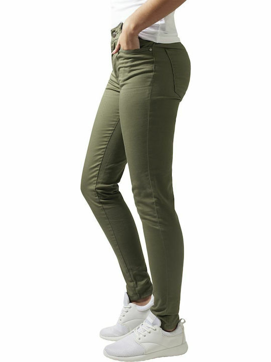 Urban Classics Women's Fabric Trousers Skinny F...