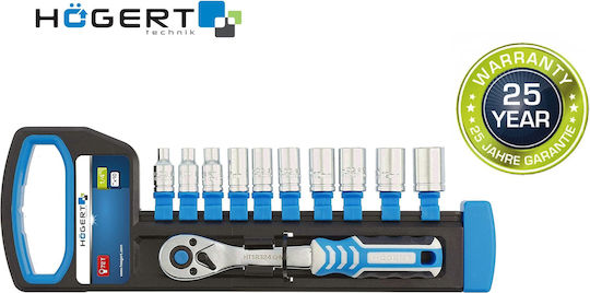 Högert Technik Ратчетни и гнездови гарнитури 1\4" 11бр
