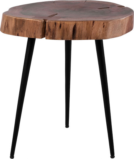 Ovale Beistelltisch Paxton aus Massivholz Akazie M29xL33xH47cm