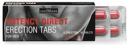 Cobeco Pharma CoolMann Potency Direct Συμπλήρωμα για την Σεξουαλική Υγεία 16 ταμπλέτες