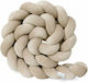 Sparrow Velvet Crib Bumpers Braided Inside Beig...