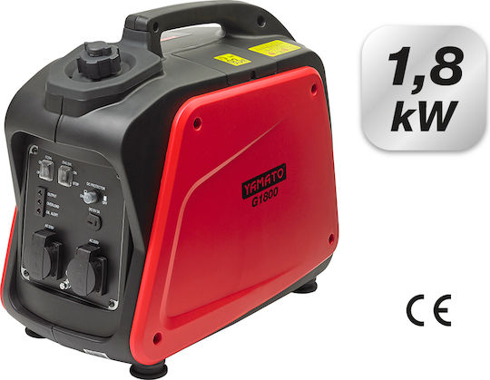 Yamato G1800 Leise Generators Benzin mit Kickstart und maximaler Leistung 1.8kVA