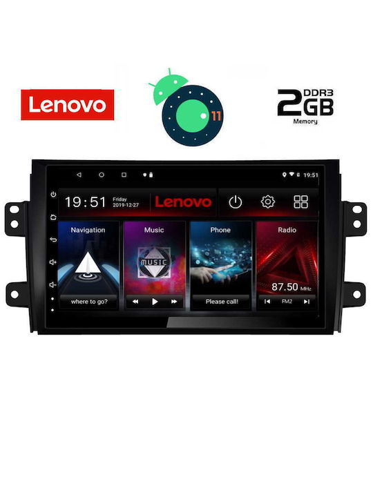 Lenovo Car-Audiosystem für Fiat Sechzehn Suzuki SX4 Audi A7 2005-2013 (Bluetooth/USB/AUX/WiFi/GPS/Apple-Carplay) mit Touchscreen 9" DIQ_LVB_4688