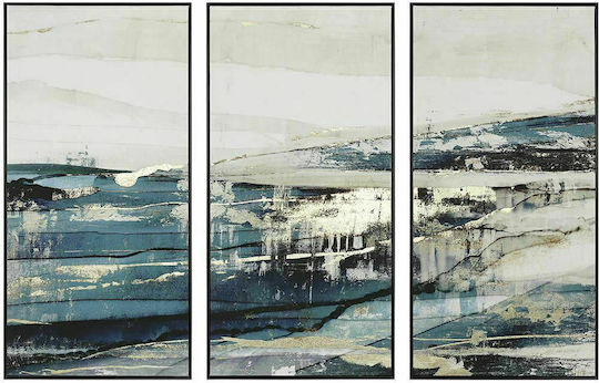 Iliadis Τρίπτυχος Πίνακας σε Καμβά 40x80cm