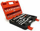 Strend Pro Set de chei tubulare și clichet 1\4" 46buc