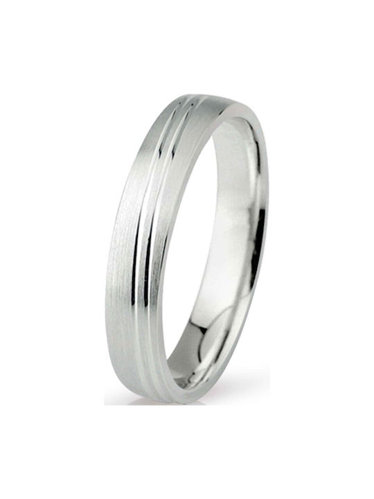 White Gold Ring 017E Eternity MASCHIO FEMMINA 9 Carat Ring Size:41 (Set Price)