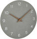 TFA Wall Clock Plastic Grey Ø29.7cm