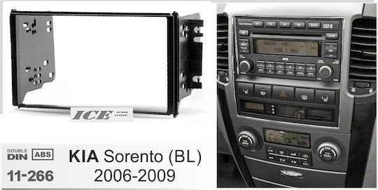 DIN Fascia Panels 2 Din for Kia Sorento 2006-2009