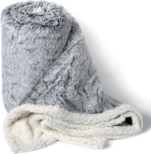 Silk Fashion Tier Decke Fleece Einzeln 170x220cm Grau