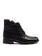 91113 Leather Women's Ankle Boots Black