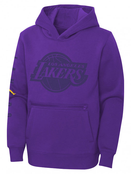Kids Sweatshirt with Hood and Pockets Purple