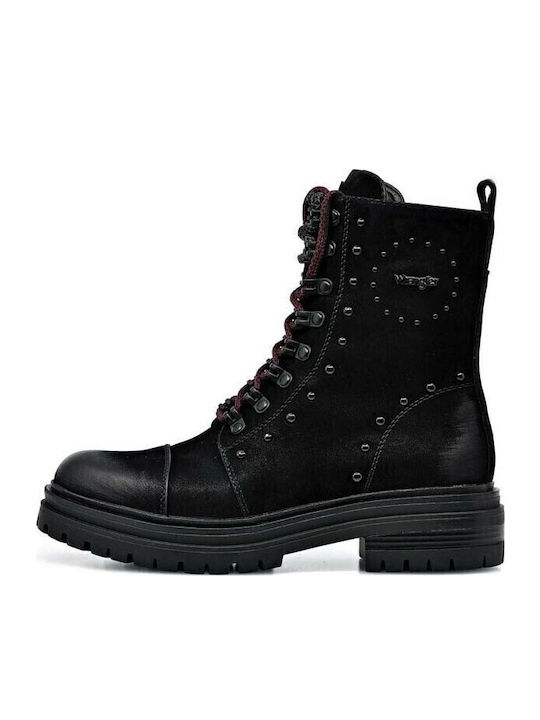Courtney Combact Wildleder Stiefeletten Damen Schwarz