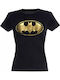 DC Batwoman Gold Foil Γυναικείο T-shirt Μαύρο