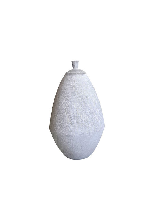 Espiel Decorative Vase White 19.5x19.5x31cm