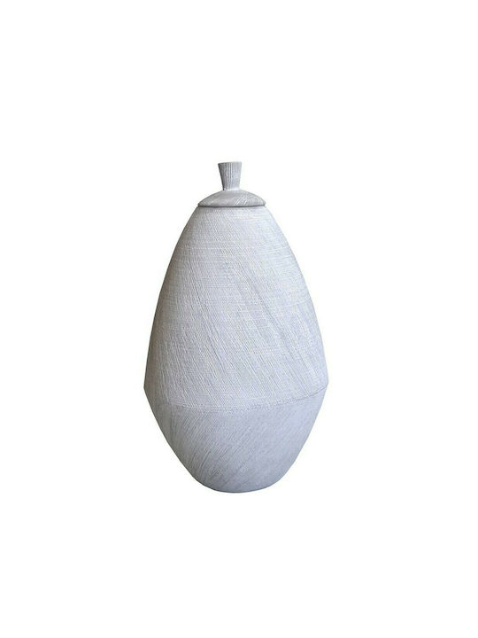 Espiel Decorative Vase White 19.5x19.5x35cm