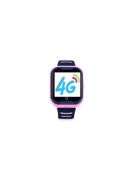 Wonlex Ceas Digital pentru Copii cu GPS și Brățară de Cauciuc/Plastic Roz