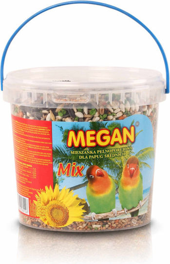 Megan Mischung Vogelfutter für Mittlere Papageien 650gr