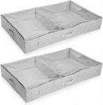 Navaris Fabric Storage Box For Clothes in Gray Color 2pcs