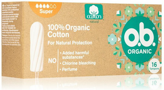 O.B. Ταμπόν Organic για Αυξημένη Ροή 16τμχ