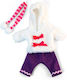 Miniland White Fur Doll Clothes for 3++ Years