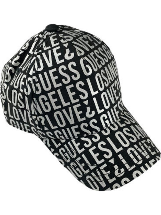 Guess Kids' Hat Jockey Fabric BASEBALL Black