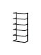 Sealskin Carre Wall-Mounted Bathroom Shelf Unit with 5 Positions ​24x12cm Black 396330746