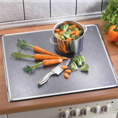 Wenko Rectangular Glass Chopping Board Gray 56x50cm