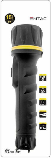 Entac Φακός LED IP44 με Μέγιστη Φωτεινότητα 15lm EFL-2AA-PL