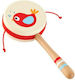 Hape Дървен Ударен Инструмент Rattle Drum