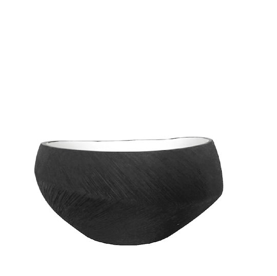 Espiel Декоративна купа Порцелан White / Grey Matte 25x25x13см 1бр