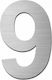 Grekon Hausnummer 9 in Silber Farbe 7cm 500/9
