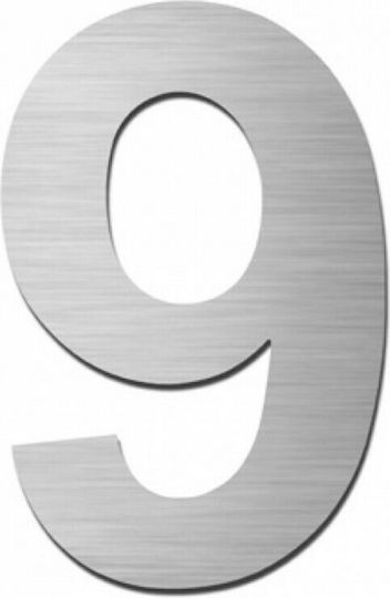 Grekon Hausnummer 9 in Silber Farbe 7cm 500/9