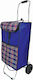 Fabric Shopping Trolley Foldable Blue