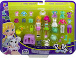 Mattel Παιχνίδι Μινιατούρα Polly Pocket με Ρούχα Αθλητικά & Αξεσουάρ Adorable Animals για 4+ Ετών