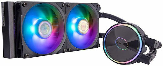 CoolerMaster Masterliquid PL240 Flux Υδρόψυξη AIO CPU με 2 Ανεμιστήρες 120mm και ARGB Φωτισμό