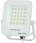 Optonica Waterproof LED Floodlight 20W Natural White 4500K IP65