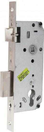 Cisa Recessed Lock with Cylinder and Center 45mm Silver