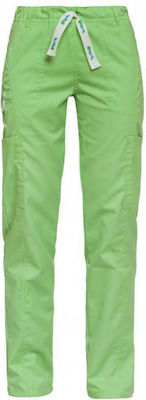 B-Well Dante Unisex Pantaloni medicali Verde din Bumbac și Poliester