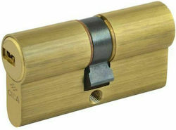 Cisa Lock Cylinder Security 80mm (35-45) with 5 Keys Gold